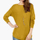 Suéter feminino INC International Concepts, dourado, tamanho XX-grande