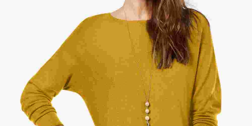 Suéter feminino INC International Concepts, dourado, tamanho XX-grande