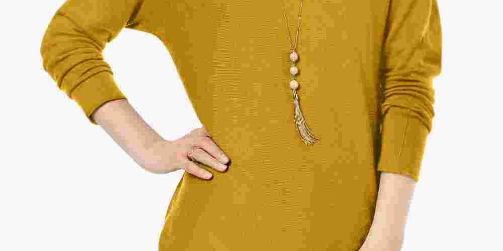 Suéter feminino INC International Concepts, dourado, tamanho XX-grande