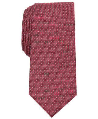 Gravata Alfani Masculina Slim Solid Vermelha Tamanho Regular