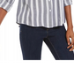 Camisa utilitária listrada feminina Style &amp; Co, cinza, tamanho extragrande