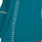 Blusa camponesa feminina com ilhós e acabamento em ilhós, verde, tamanho grande, da INC International Concepts