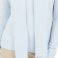 Karen Scott Suéter Feminino com Cachecol Enfeitado Azul Tamanho X-G