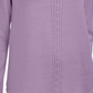 Karen Scott Suéter Feminino de Algodão com Malha Trançada Roxo Tamanho XS