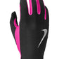 Conjunto de faixa de cabeça e luvas Nike Run Dry para mulheres, rosa, tamanho XS