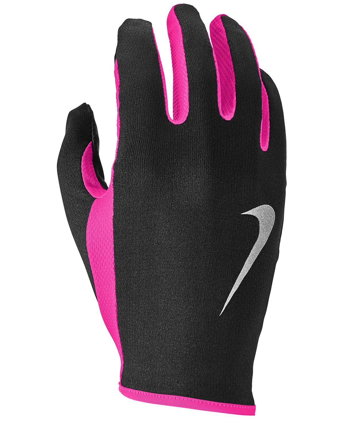 Conjunto de faixa de cabeça e luvas Nike Run Dry para mulheres, rosa, tamanho XS