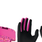 Conjunto de faixa de cabeça e luvas Nike Run Dry para mulheres, rosa, tamanho XS