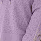 Calvin Klein Moletom com capuz feminino plus size com estampa animal, roxo, tamanho 3X