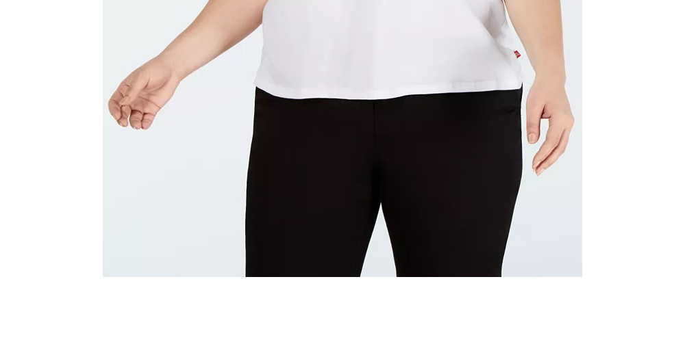 Camiseta feminina Dickies Trendy Plus Size com estampa de listras e logotipo, branca, tamanho XX-G