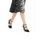 Vestido Alfani Feminino Petite com Decote Redondo e Amarração nas Costas, Preto, Tamanho Petite Pequeno