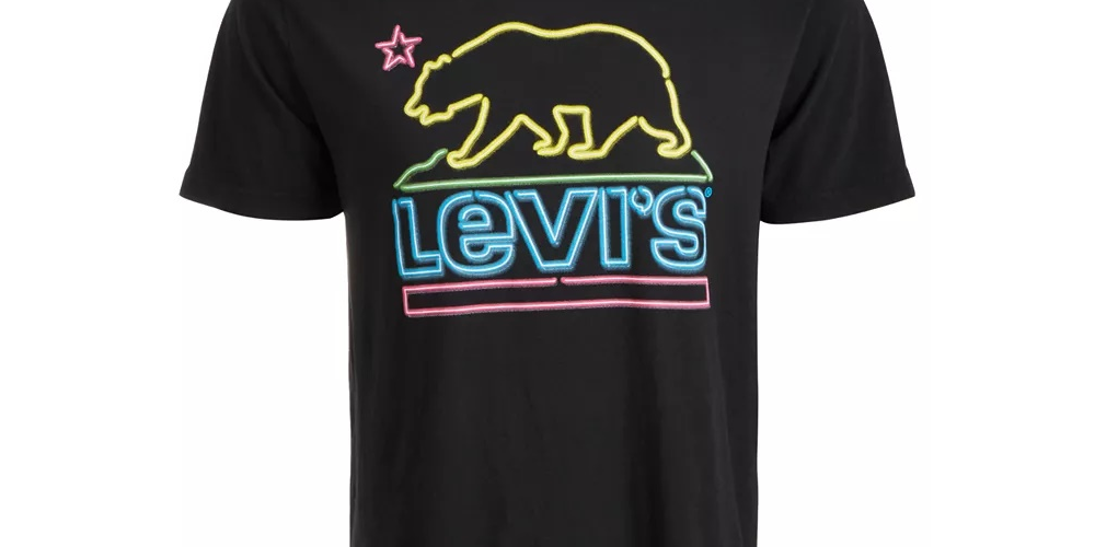 Camiseta Levi's Cali Cabrillo Masculina Preta Tamanho XX-G