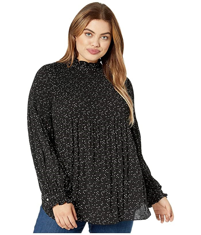 Blusa Ralph Lauren Plus Georgette Feminina Preta Tamanho 1X