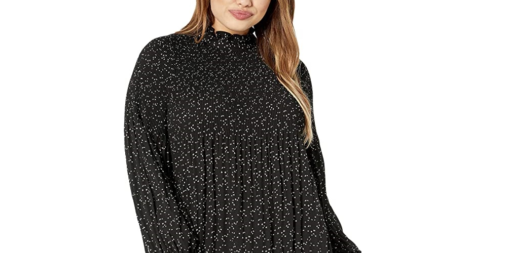 Blusa Ralph Lauren Plus Georgette Feminina Preta Tamanho 1X