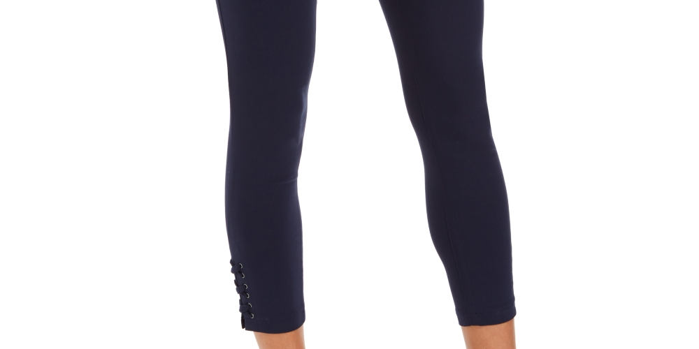 Calça utilitária cropped feminina Style &amp; Co, azul, tamanho 8