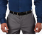 Camisa social masculina Calvin Klein Extreme Slim Fit com botões, azul, tamanho 15x34-35