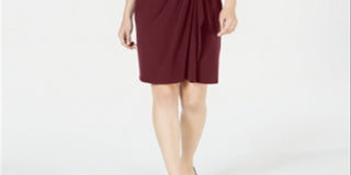 Vestido envelope falso feminino Charter Club Hardware vermelho tamanho XS