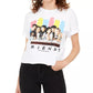 Camiseta estampada Love Tribe Juniors Cotton Friends, tamanho médio, branca
