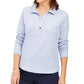Karen Scott Top Feminino Petite com Decote Redondo Azul Tamanho Petit