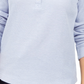 Karen Scott Top Feminino Petite com Decote Redondo Azul Tamanho Petit
