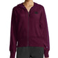 Moletom com capuz Champion Heritage Herringbone com zíper, roxo, tamanho X-S