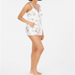 Macacão feminino com estampa contrastante INC International Concepts, tamanho grande, branco
