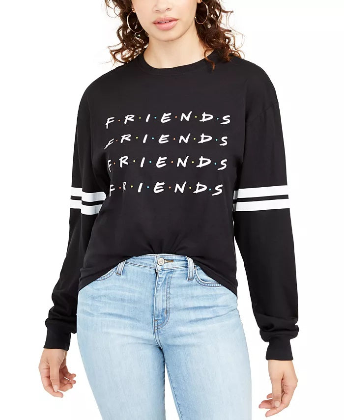 Camiseta gráfica Friends da Warner Brothers Juniors, tamanho pequeno, preta