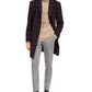 Tommy Hilfiger Masculino Modern-Fit Performance Stretch Flex Plaid Addison Sobretudo Vermelho Tamanho 40 T