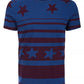 Camiseta masculina American Rag Stars &amp; Stripes azul tamanho XX-G