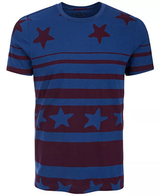 Camiseta masculina American Rag Stars &amp; Stripes azul tamanho XX-G