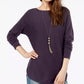 Suéter feminino INC International Concepts, roxo, tamanho pequeno