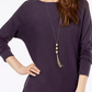 Suéter feminino INC International Concepts, roxo, tamanho pequeno