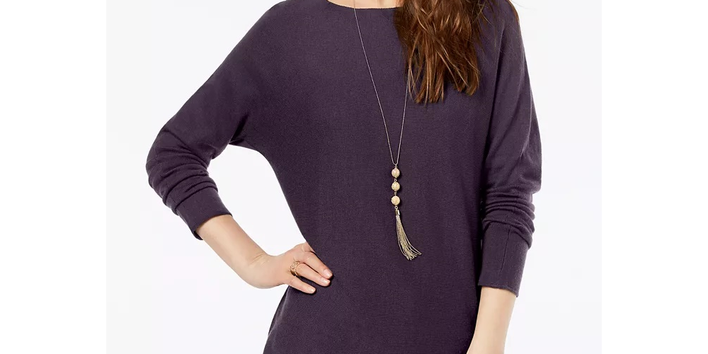 Suéter feminino INC International Concepts, roxo, tamanho pequeno