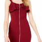 Vestido de coquetel sem mangas estilo bodycon Crave Fame Juniors, cor vinho, tamanho pequeno