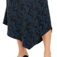 Saia MIDI assimétrica estampada feminina Alfani azul tamanho 14