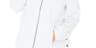 Jaqueta Calvin Klein Performance Feminina com Capuz e Fecho Lateral, Branca, Tamanho X-G