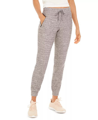 Ideology Women's Gray Heather Skinny Pants Size L Gray Size Large