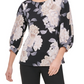 Blusa Calvin Klein Feminina Estampada Manga Longa Carvão Tamanho XG