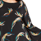 Blusa feminina Alfani plus size com bainha em V, preta, tamanho 0X