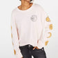 Camiseta estampada de lua de algodão Rebelious One Juniors, rosa, tamanho grande