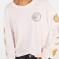 Camiseta estampada de lua de algodão Rebelious One Juniors, rosa, tamanho grande