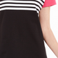 Karen Scott Tara Colorblocked Listras Rebite Top Feminino Rosa Tamanho P