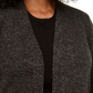 Karen Scott Cardigan Feminino Plus Size Estampado com Borda Preto Tamanho 0X-G