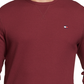 Camisa térmica masculina Tommy Hilfiger de manga comprida vermelha tamanho X-G