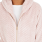 Jaqueta de lã acolchoada feminina Ideology, rosa, tamanho grande