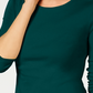Camiseta feminina de manga comprida Charter Club Pima Cotton, verde, tamanho XX-G