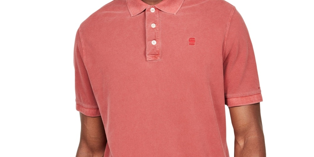 Camisa polo masculina Halite G-Star Raw vermelha tamanho XXL