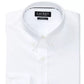 Camisa social masculina Ralph Lauren Slim Fit de popeline elástica, não precisa passar, branca, tamanho 32/33