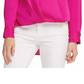 Blusa DKNY Surplice Feminina Rosa Tamanho Grande