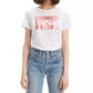 Camiseta Levi's Feminina com Logotipo Rose Gold, Branca, Tamanho Médio
