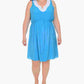 Vestido plus size feminino NY Collection A-Line azul tamanho 1X